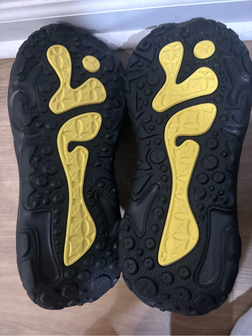 Puma Black Athletic Sneakers with Red and Yellow Accents - Picture 3 of 4